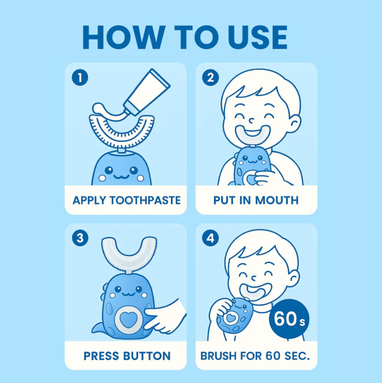 WonderNest™ U-Shaped Ultrasonic Toothbrush
