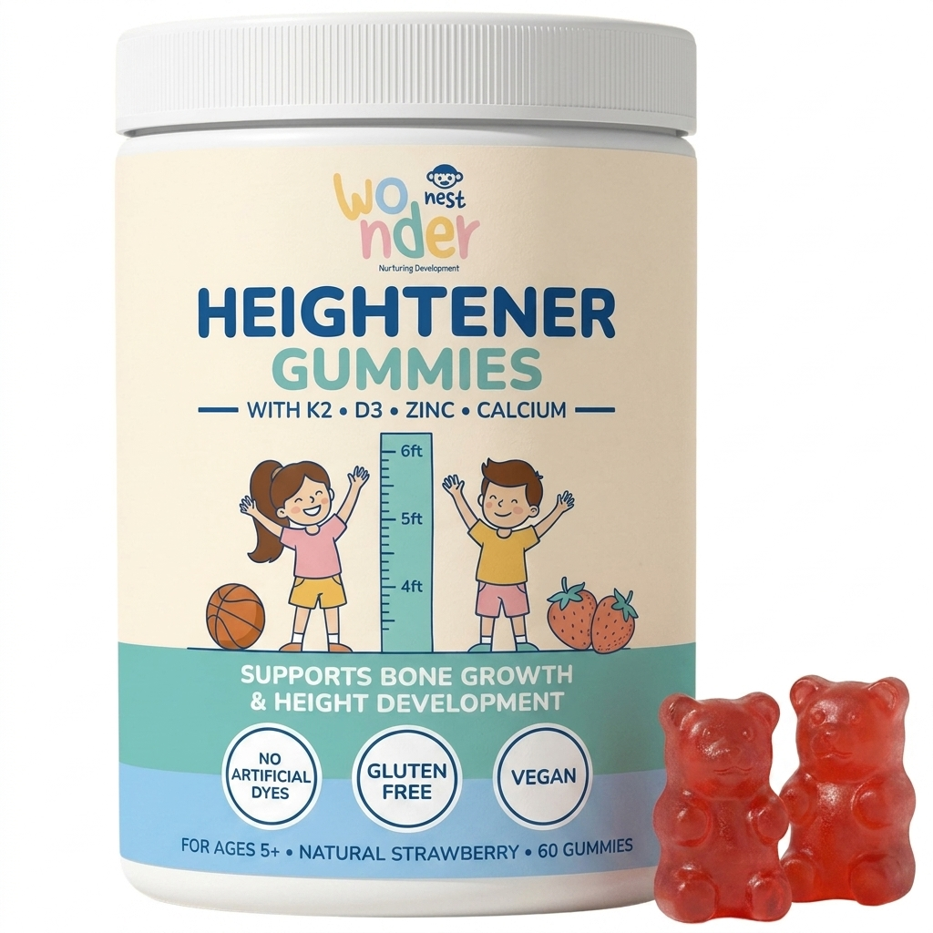 9-in-1 Natural Growth & Bone Support Gummies for Kids & Teens