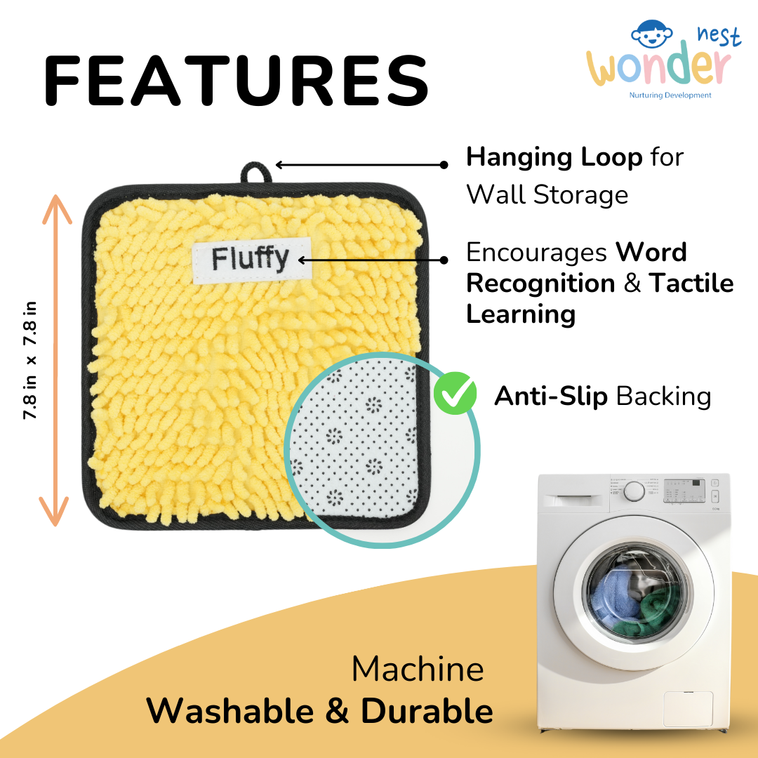 WonderNest Sensory Play Mats – 12 Textures for Tactile Fun & Learning