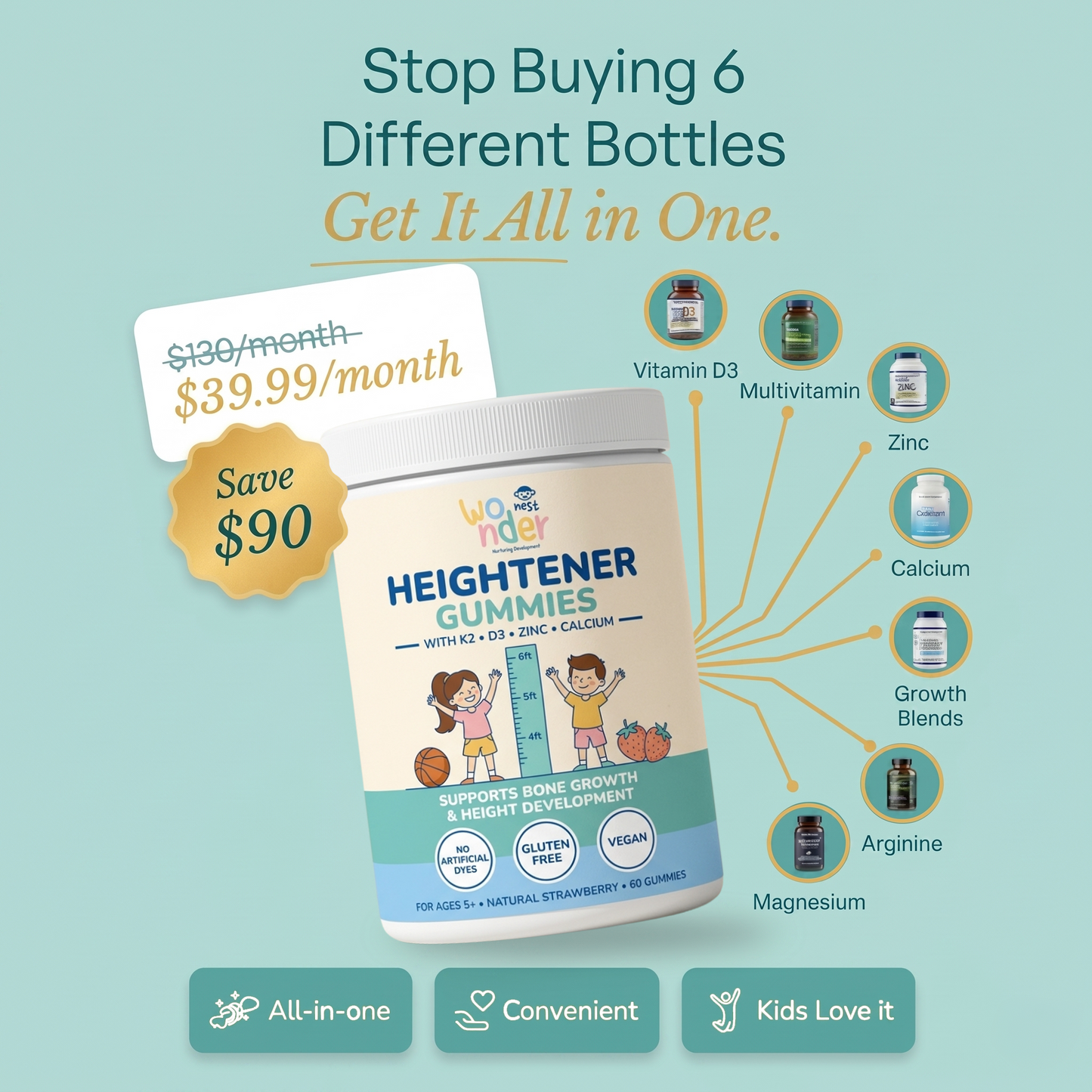 WonderNest™ Heightener Gummies